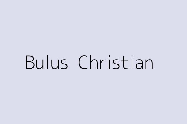 Bulus  Christian